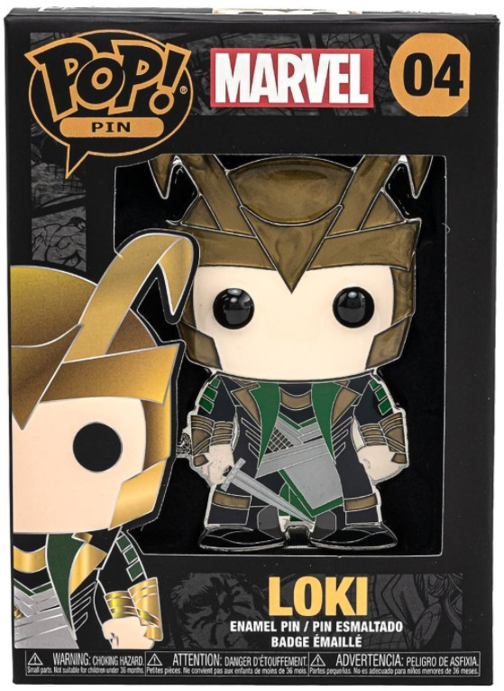  Funko Pop Pin: Marvel   Loki Large Enamel Pin