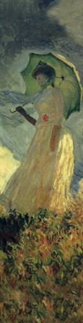 Закладка Клод Моне Женщина с зонтиком с резинкой