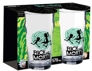 Набор стаканов Rick And Morty (Синий) (2-Pack)