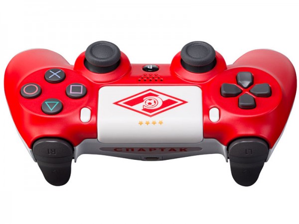 Геймпад DualShock 4 для PS4 беспроводной кастомизированный ФК Спартак «Красно-белый» (RBW-DS015)