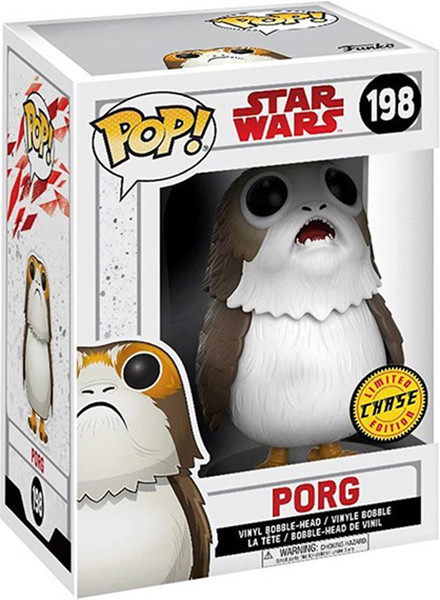 Фигурка Funko POP: Star Wars – Porg Chase Bobble-Head (9,5 см)