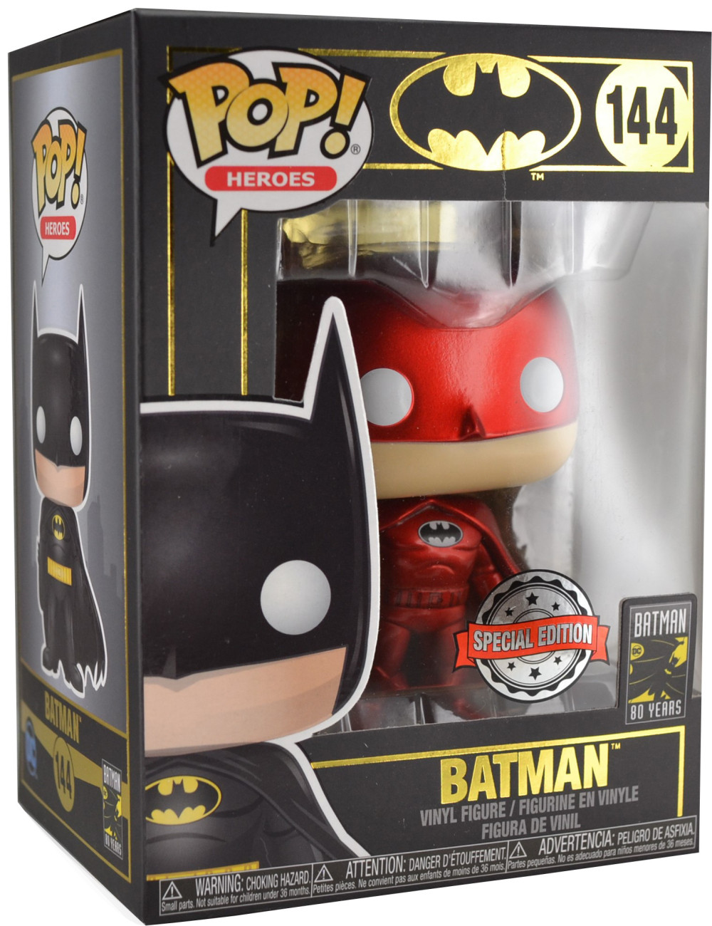  Funko POP Heroes: Batman 80 Years  Batman Red Exclusive (9,5 )