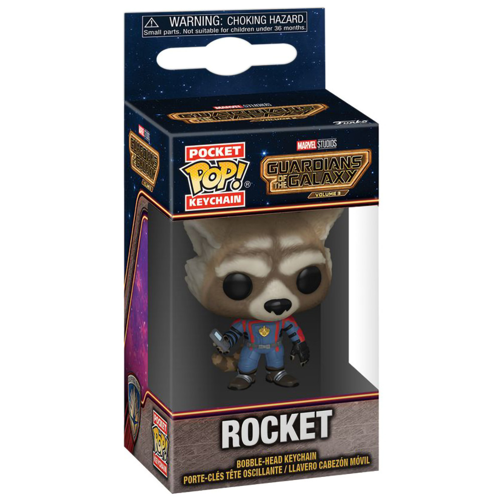 Брелок Funko Pocket POP Keychain Marvel: Guardians Of The Galaxy 3 – Rocket
