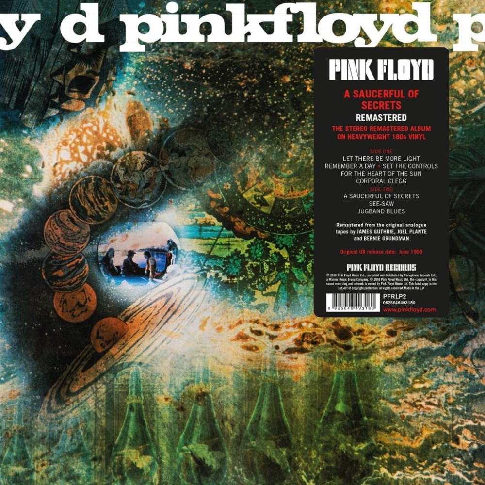 PINK FLOYD  A Saucerful Of Secrets  Remastered  LP +   5  10  