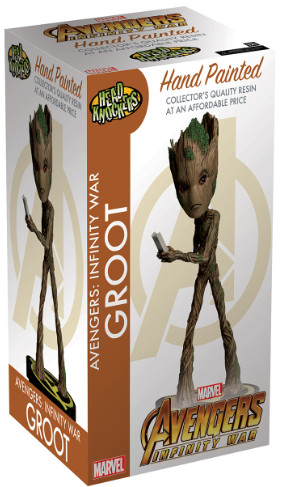Фигурка NECA: Avengers: Infinity War – Groot Head Knocker (20 см)