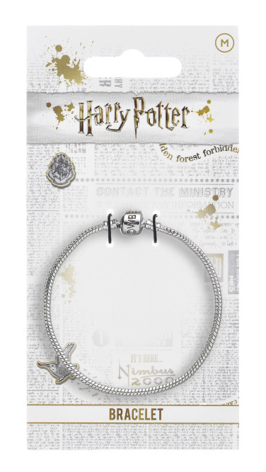 Браслет для шармов Harry Potter (посеребренный) (19 см)