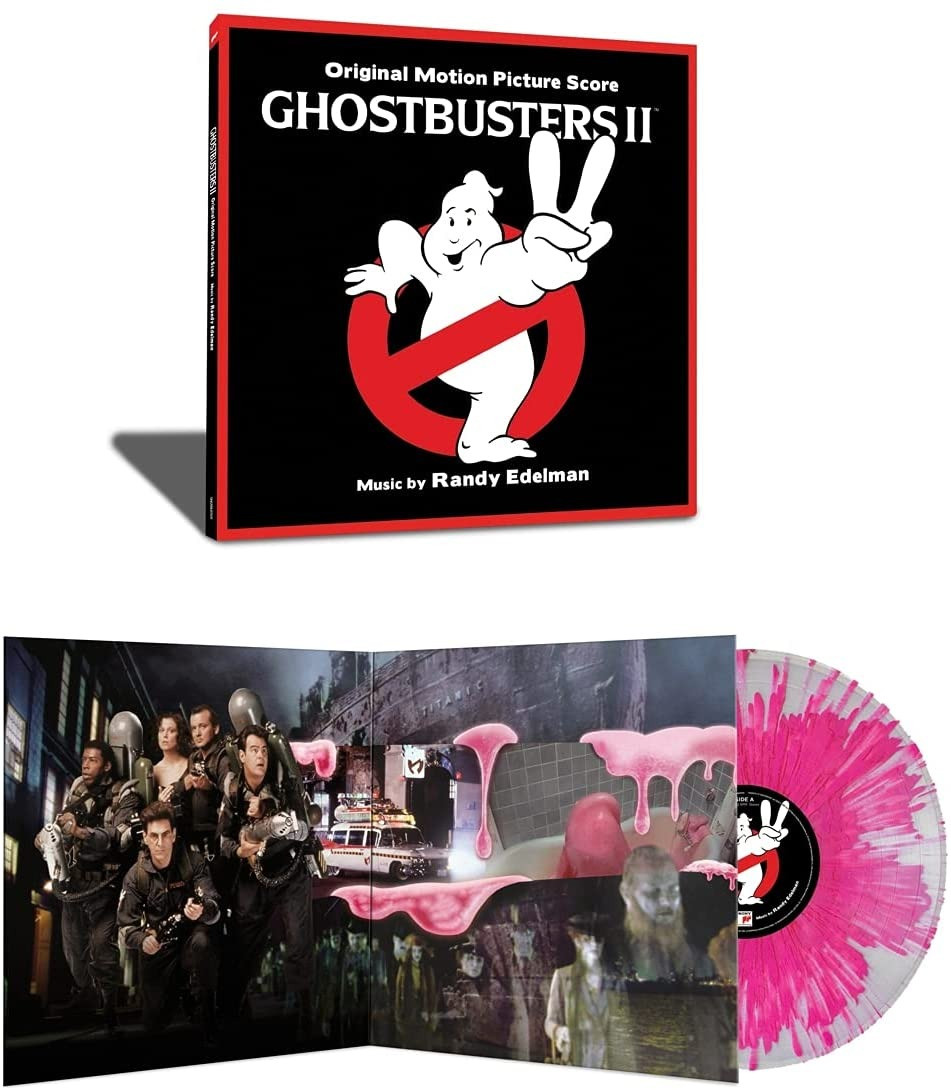 OST Ghostbusters II  Music By Edelman Randy  Splatter Clear & Pink Vinyl  LP +   5  10  