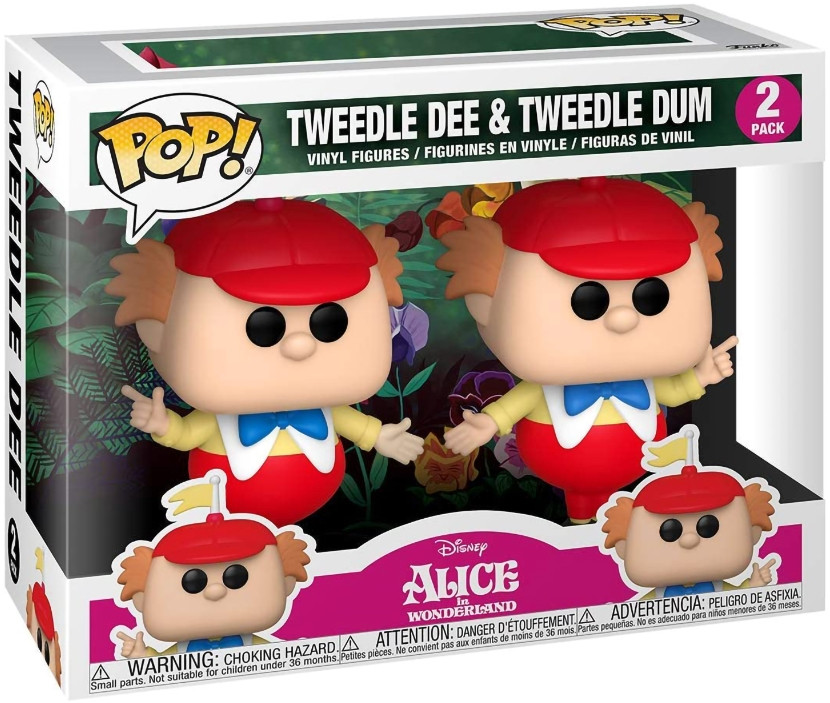 Фигурка Funko POP Disney: Alice In Wonderland 70th Anniversary – Tweedle Dee & Tweedle Dum (9,5 см) (2 шт)