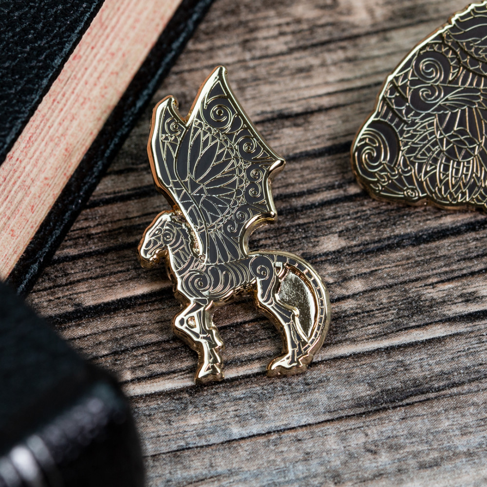 Набор значков Fantastic Beasts 1.1 Нюхлер и Фестрал Pin Kings 2-Pack