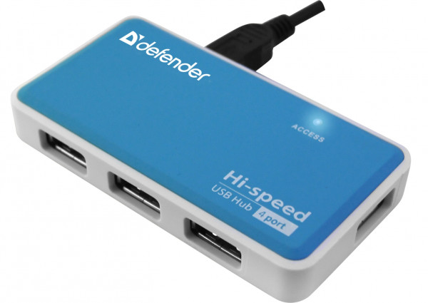 Универсальный USB разветвитель Defender Quadro Power USB2.0, 4порта