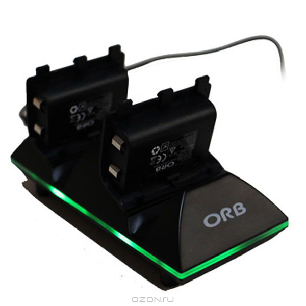 Зарядная станция ORB на 2 геймпада c двумя аккумуляторами для Xbox One