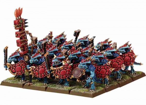 Набор миниатюр Warhammer Lizardmen Saurus Warrior Regiment