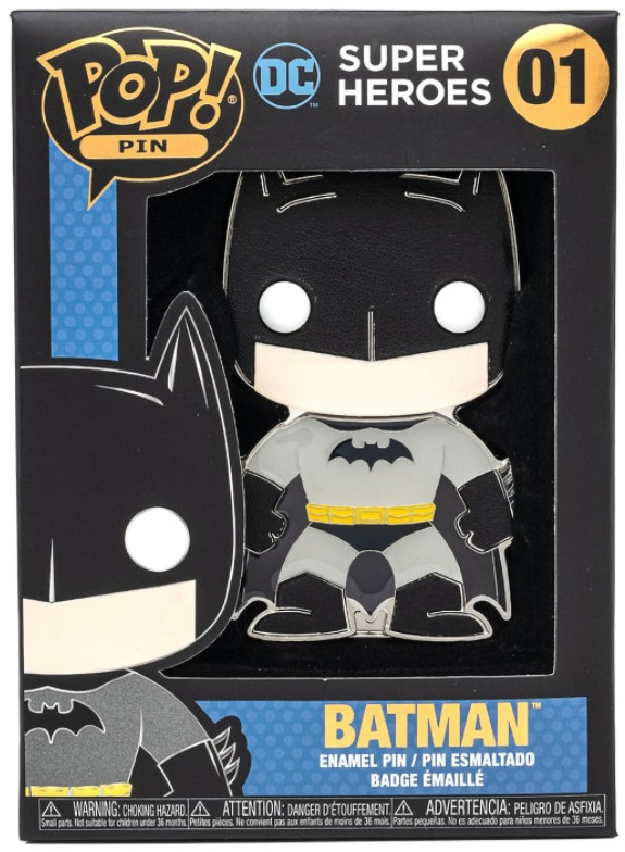 Значок Funko Pop Pin: DC Classic – Batman Large Enamel Pin