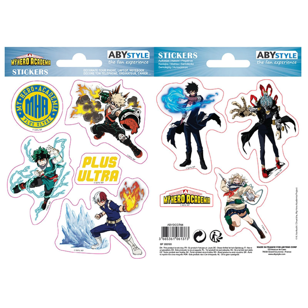 Набор наклеек My Hero Academia: Heroes Villains