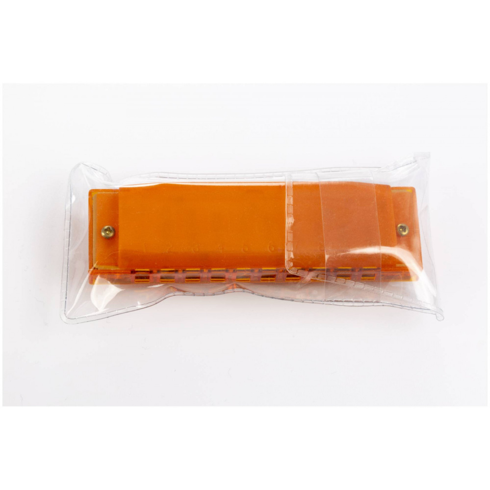 Губная гармоника Hohner M1110O диатоническая (прозрачная оранжевая)