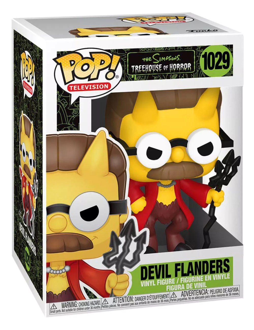  Funko POP Television: The Simpsons Treehouse Of Horror Zombie  Devil Flanders