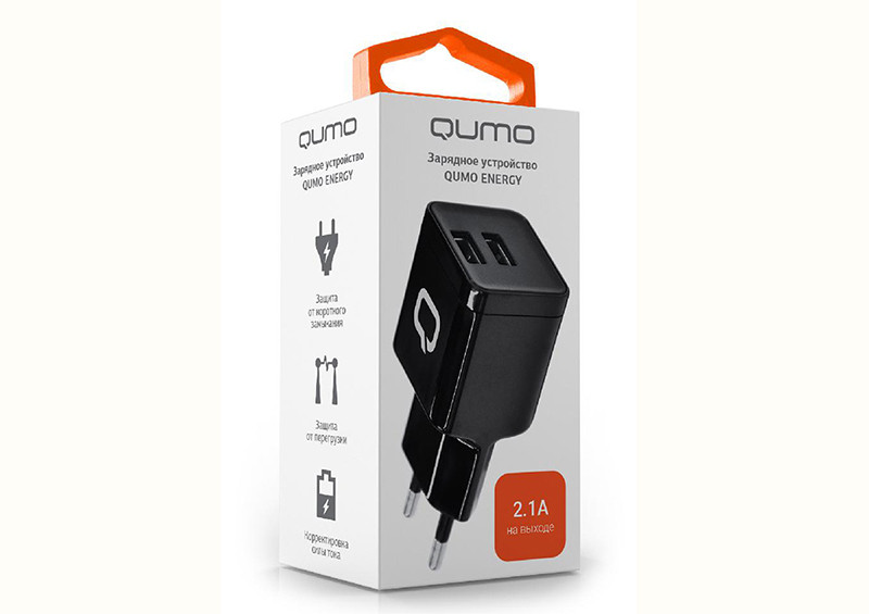 Сетевое зарядное устройство Qumo Energy Qumo Energy 2 USB 2.1A