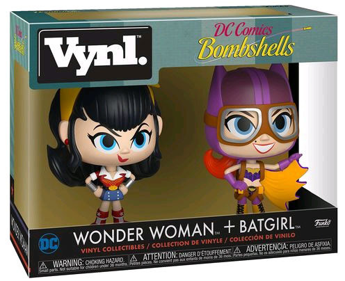  Funko Vynl: DC Comics Bombshells  Wonder Woman + Batgirl (2-Pack)