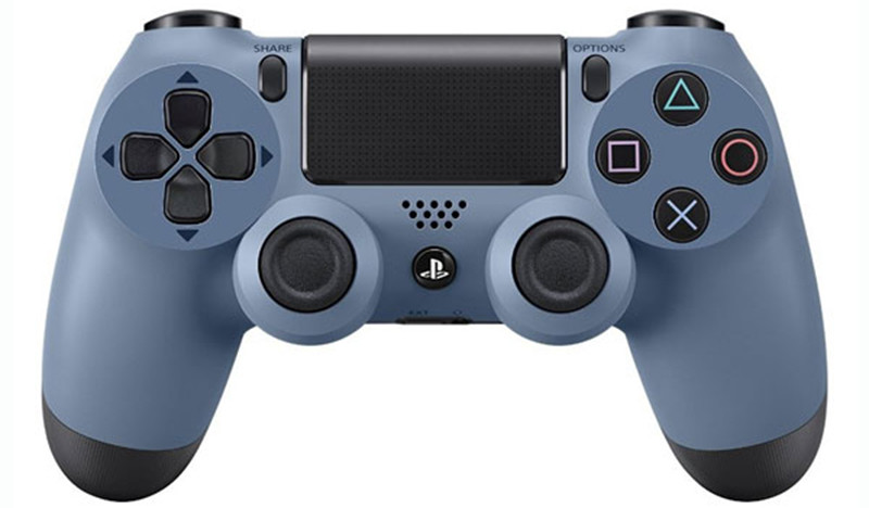 Беспроводной геймпад DualShock 4 Grey Blue для PS4 (серо-синий)