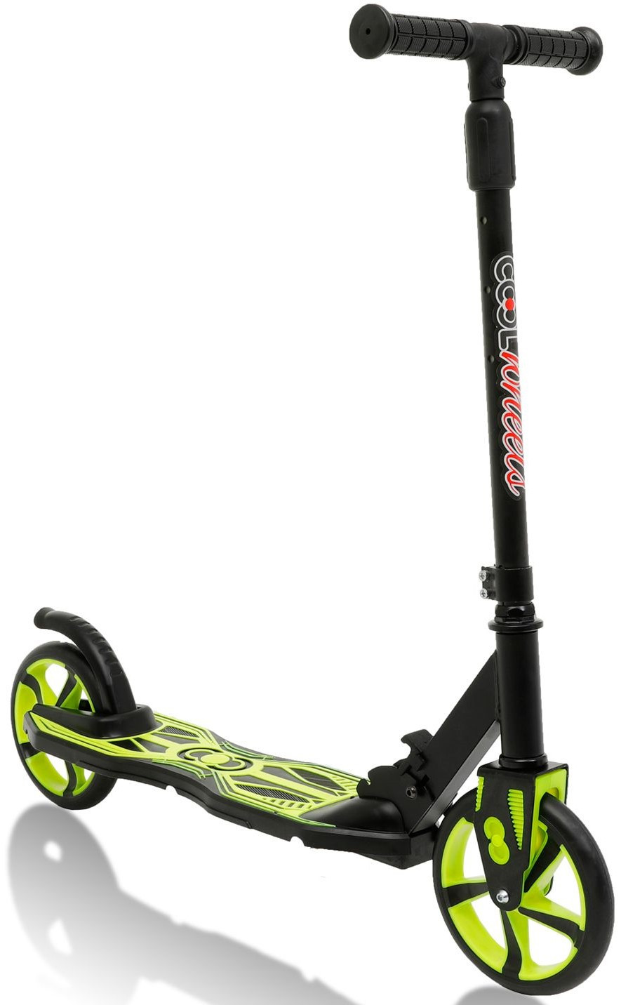 Самокат +12 SCOOTER двухколёсный, складной (чёрный / жёлтый) (FR58499)