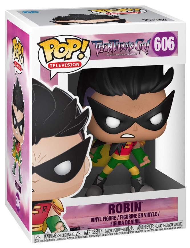  Funko POP Television: Teen Titans Go! Night Begins To Shine  Robin (9,5 )