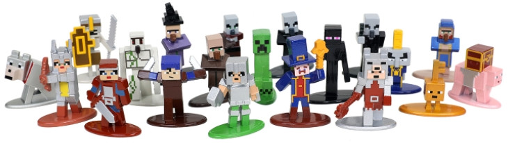   Minecraft Dungeons:  Nano Metalfigs  Wave 4 1.65"  (20 .)