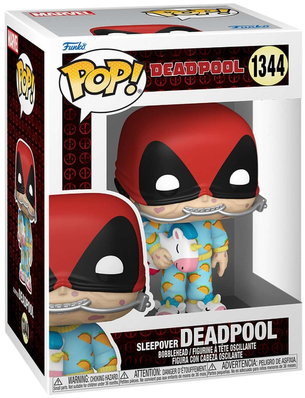 Фигурка Funko POP Marvel: Deadpool – Sleepover Deadpool Bobble-Head (9,5 см)