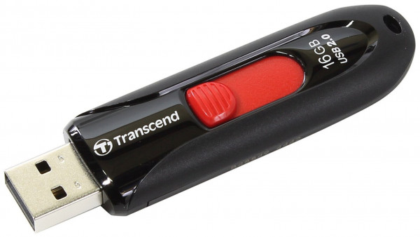 Флеш-накопитель Transcend JetFlash 590 Black/Red