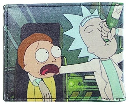 Кошелек двойного сложения Rick and Morty