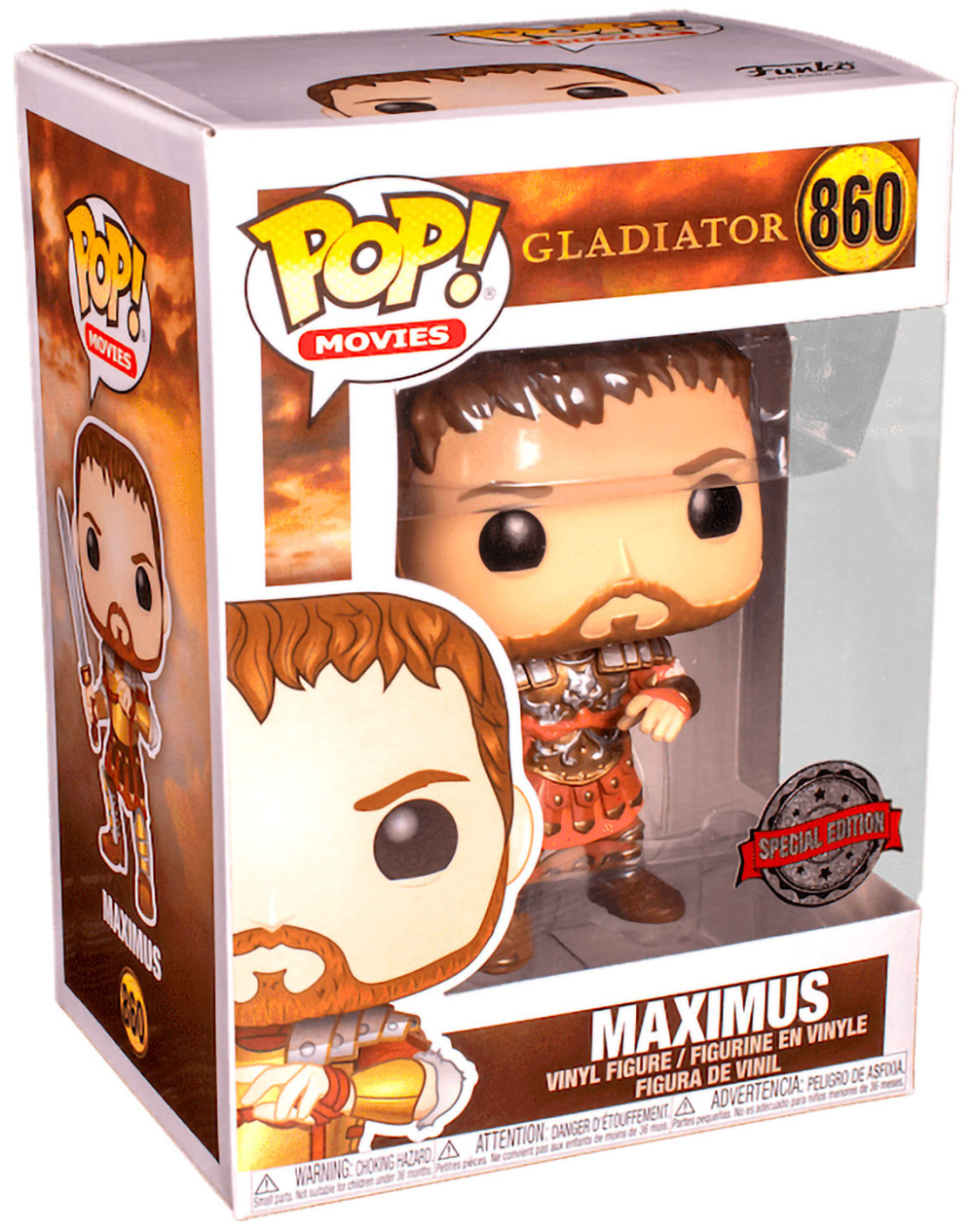  Funko POP Movies: Gladiator Maximus With Armor Exclusive (9,5 )