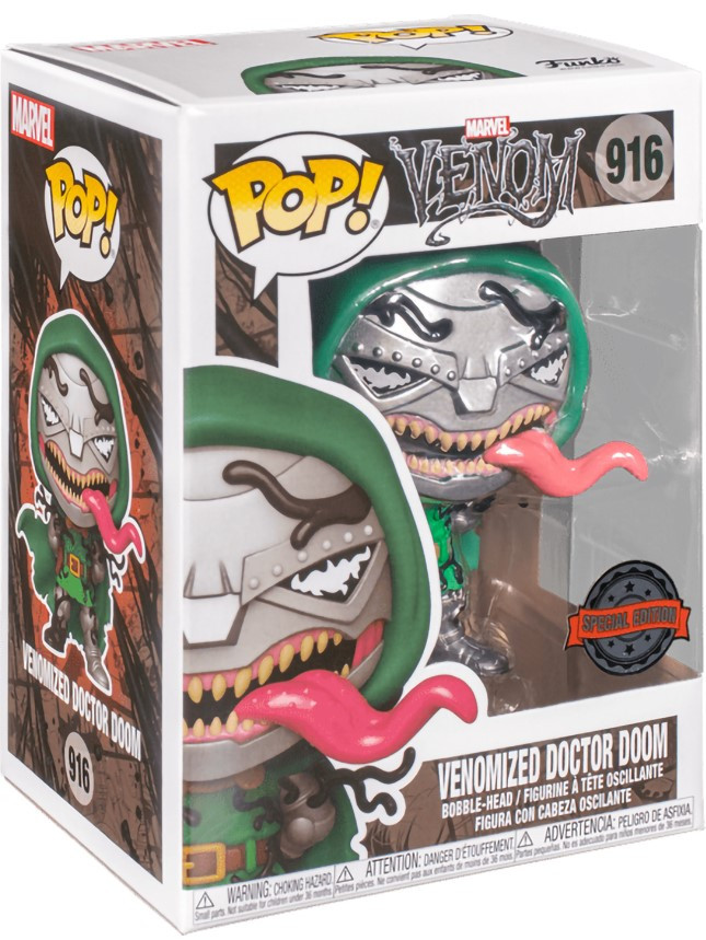 Фигурка Funko POP Marvel: Venom – Dr. Doom With Chase Exclusive Bobble-Head (9,5 см)