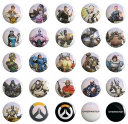 Набор значков Overwatch Buttons 50-Pack