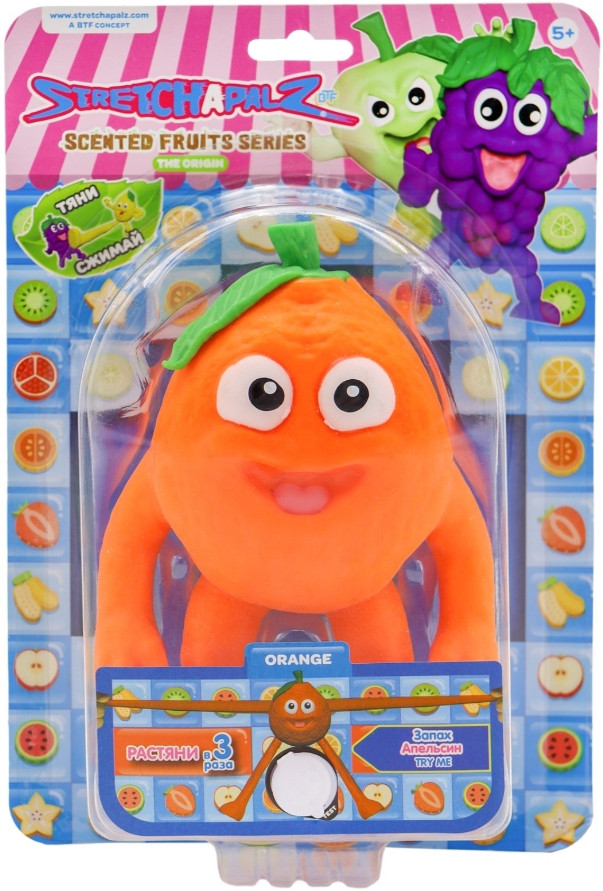 Фигурка-тянучка Stretchapalz: Fruit / Фрукты – Аромат Апельсина (14 см)