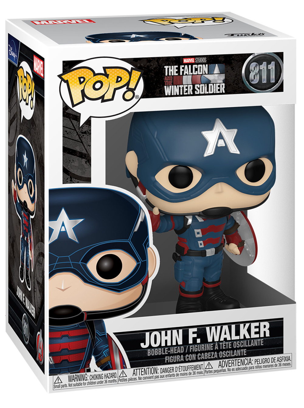  Funko POP Marvel: The Falcon And The Winter Solider  John F. Walker Bobble-Head (9,5 )