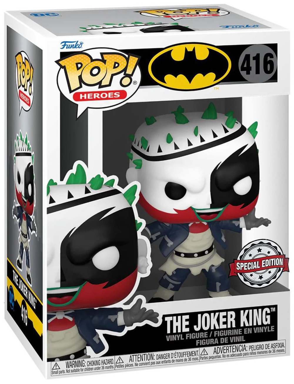 Фигурка Funko POP Heroes DC Comics: Batman – The Joker King Exclusive (9,5 см)