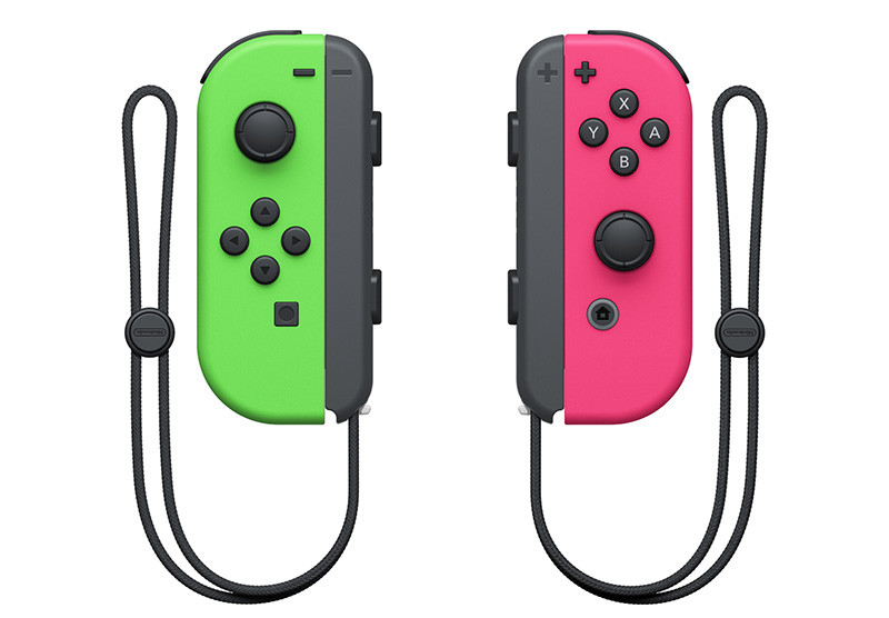 Набор контроллеров Joy-Con для Nintendo Switch (неоновый зелёный/неоновый розовый)