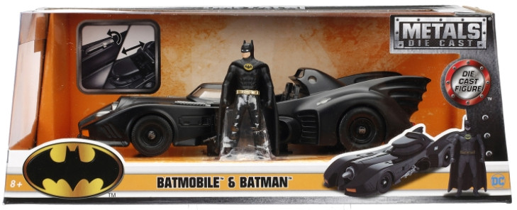  DC Batman:   1989 Batmobile ( 1:24) +  Batman Figure 2.75"