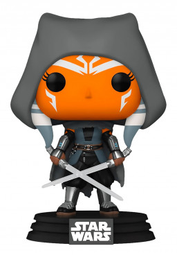  Funko POP: Star Wars The Mandalorian  Ahsoka Hooded Bobble-Head (9,5 )