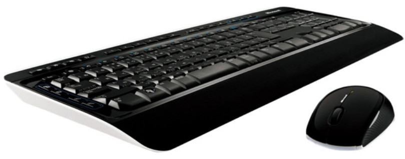 Комплект Microsoft Wireless Desktop 3050 (клавиатура + мышь) (черный)
