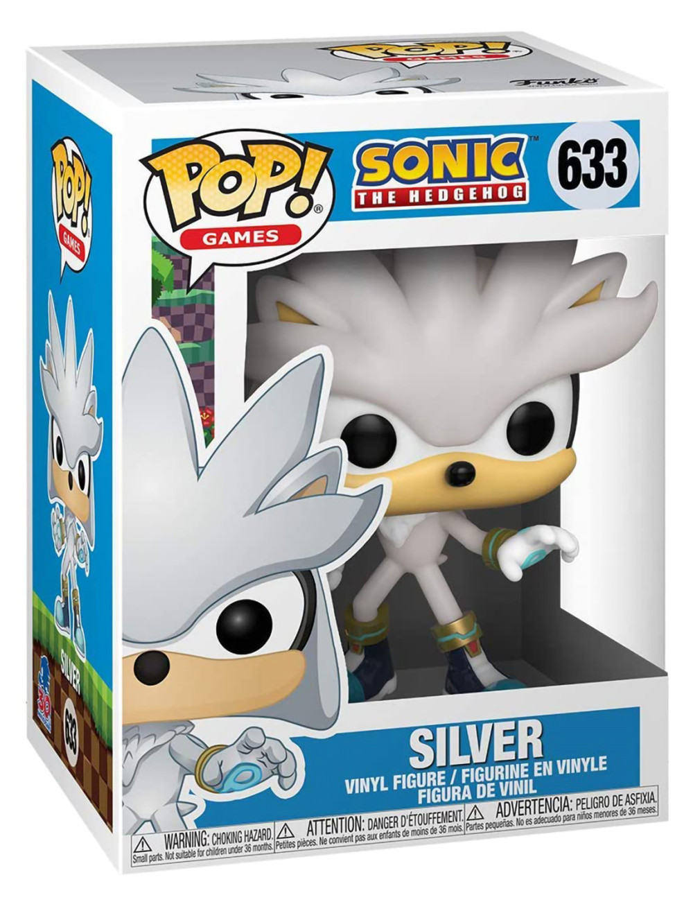 Фигурка Funko POP Games: Sonic The Hedgehog – Silver (9,5 см)