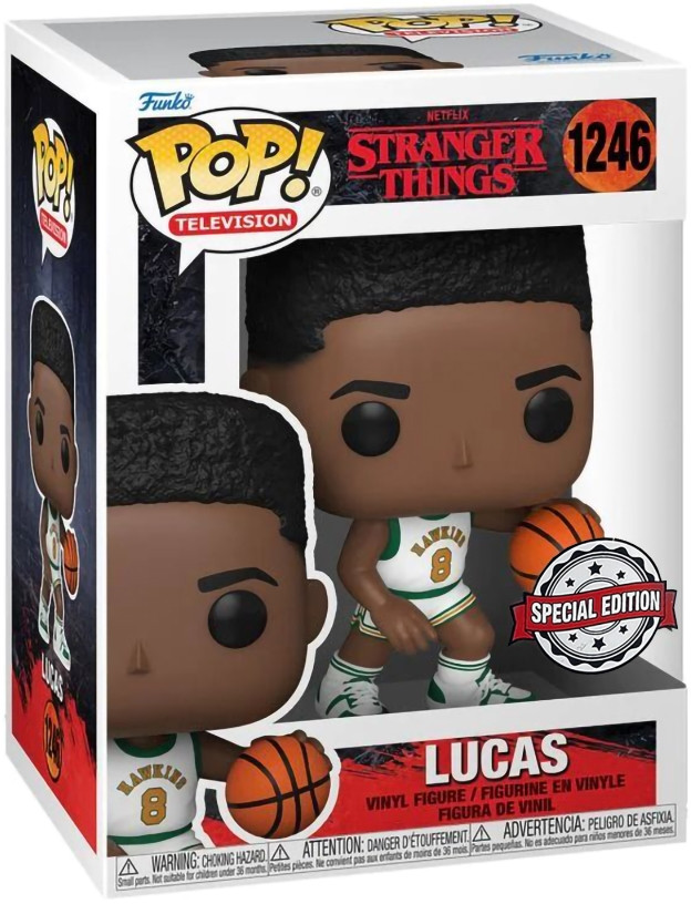  Funko POP Television: Stranger Things S4  Lucas In Jersey Exclusive (9,5 )