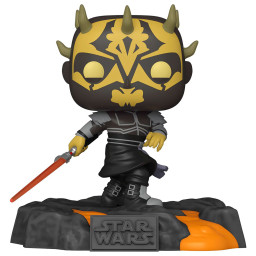  Funko POP Deluxe Star Wars Red Saber: Series Vol.1  Savage Opress [Glows In The Dark] Exclusive Bobble-Head (16,5 )