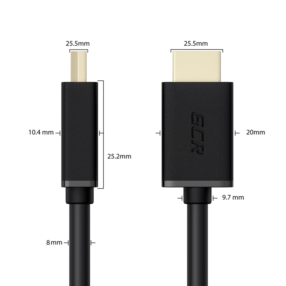  Greenconnect HDMI-DVI 19M / 25M Dual Link,  10  () (GCR-HD2DVI1-10.0m)