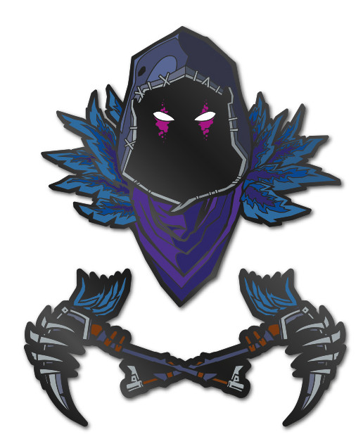 Набор значков Fortnite 1.1 Raven Pin Kings 2-Pack