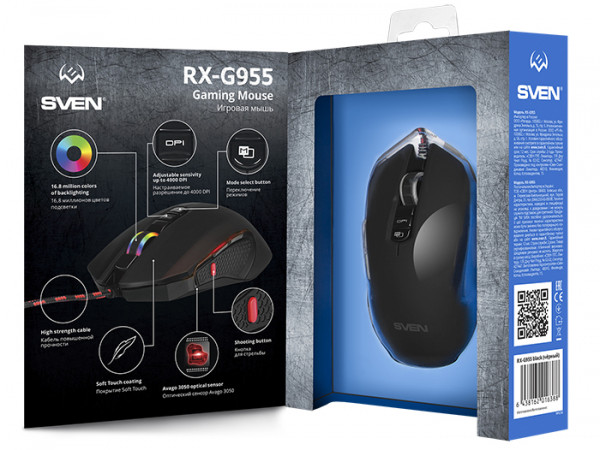 Мышь SVEN RX-G955 проводная игровая для PC