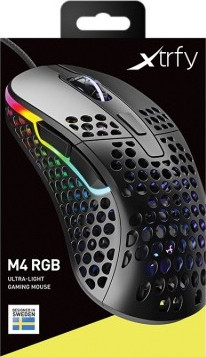 Мышь Xtrfy M4 RGB Black игровая проводная для PC (чёрный)