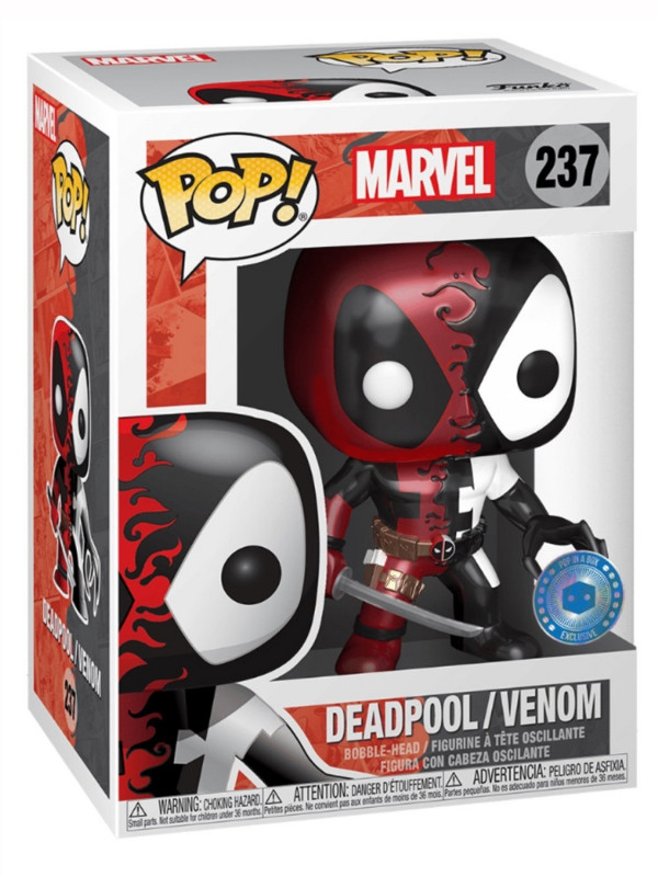 Фигурка Funko POP: Marvel – Deadpool/Venom Metallic Bobble-Head Exclusive (9,5 см)
