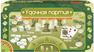 Настольная игра 5 в1 Шашки, шахматы, нарды, карты, домино + Конструктор Huggy Wuggy 33 детали Набор