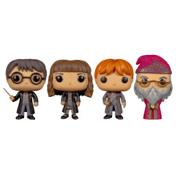  Funko POP: Harry Potter  Harry / Hermione / Ron / Dumbledor Exclusive (9,5 ) (4 )