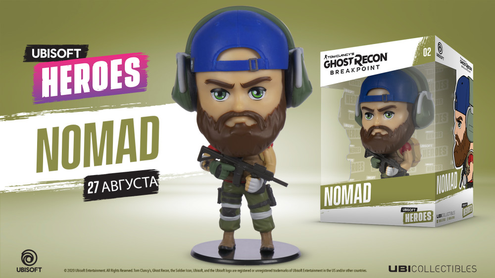 Фигурка Ubisoft Heroes: Tom Clancy's Ghost Recon Breakpoint – Nomad (10 см)